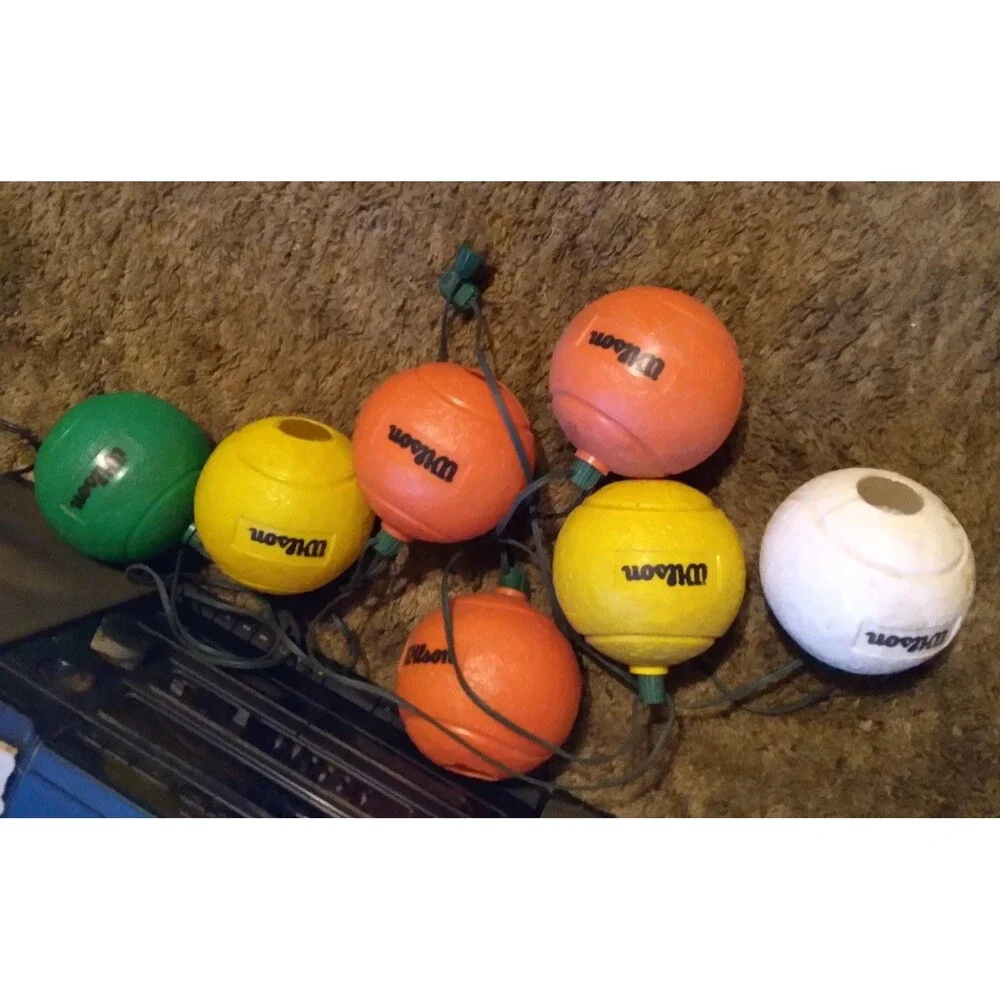 Vintage RARE Wilson Tennis Ball Blow Mold Patio Lights